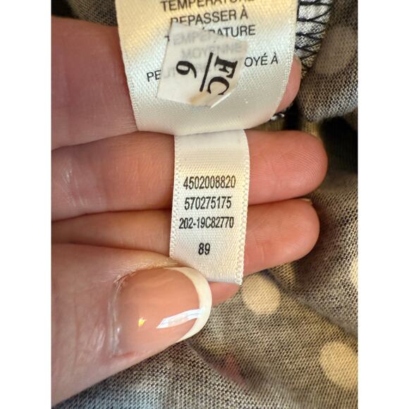 Chico's Women's XL Whimsigoth Heart Polka Dot Long Sleeve Cotton Modal Shirt - Picture 8 of 12